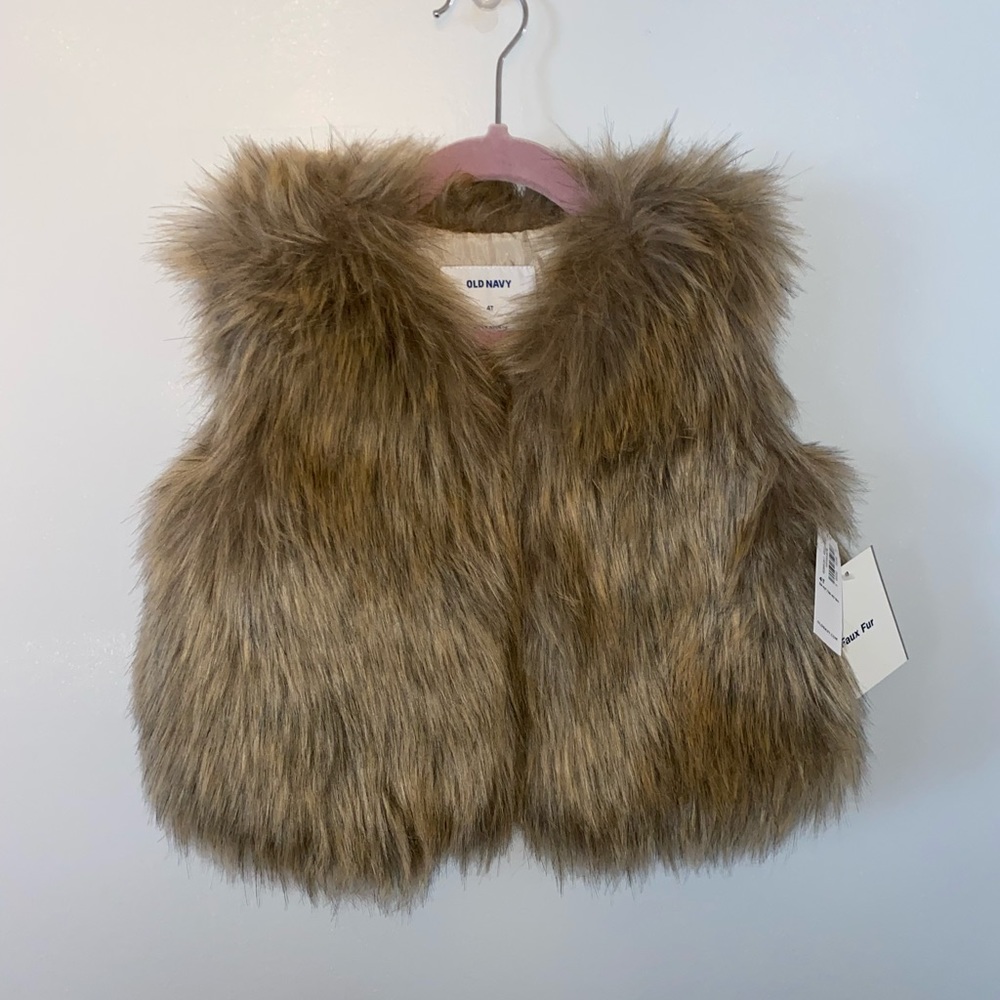Faux fur vest for toddlers